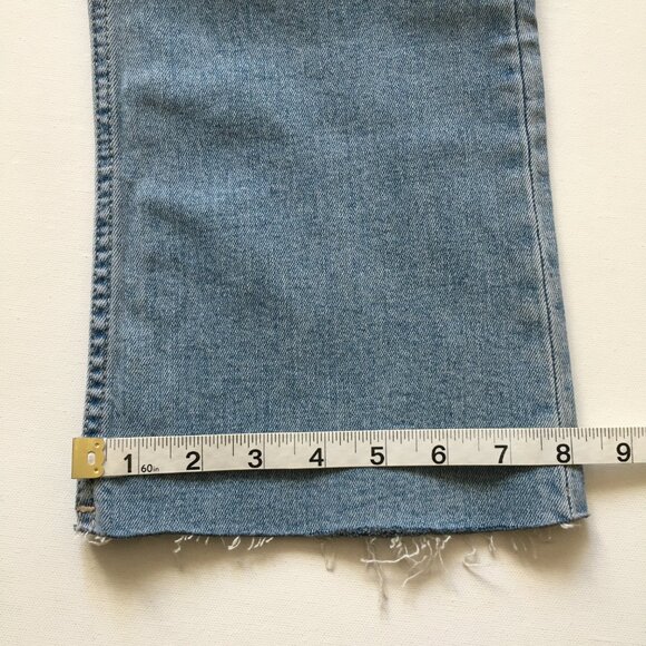 Zara High-Rise Bootcut Jean Womens 6 Raw Hem 26" Inseam Excellent - Picture 12 of 13